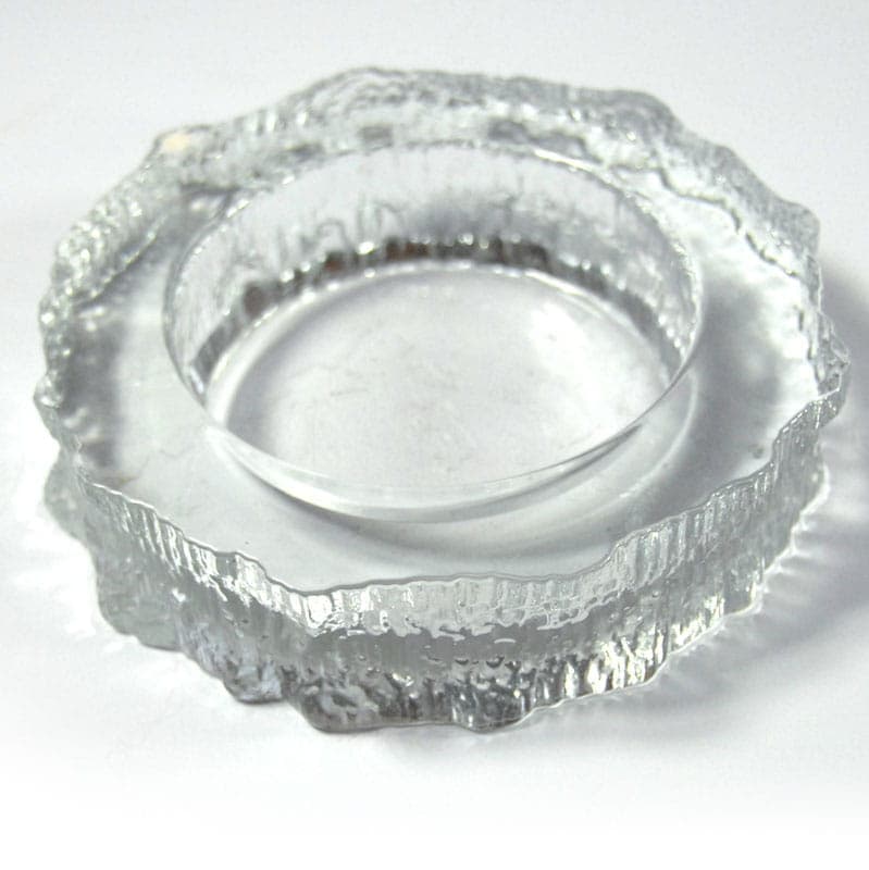 Bowl Aslak, transparent glass, by T. Wirkkala, Iittala, Finland, 1980s. - 41991