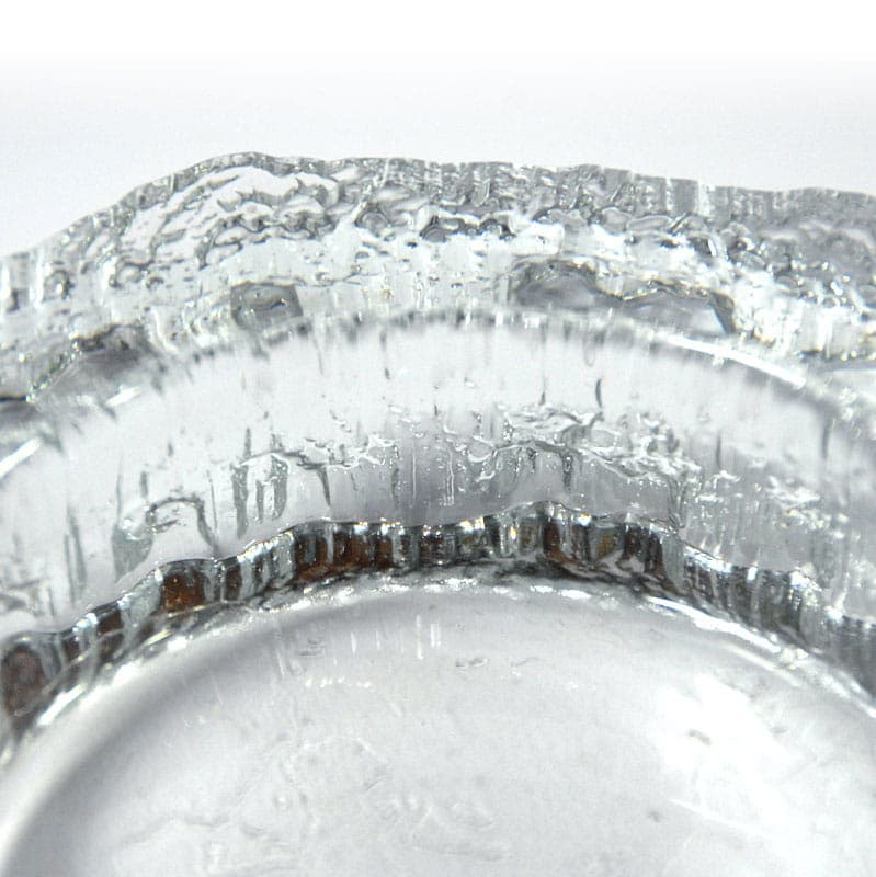 Bowl Aslak, transparent glass, by T. Wirkkala, Iittala, Finland, 1980s. - 41993