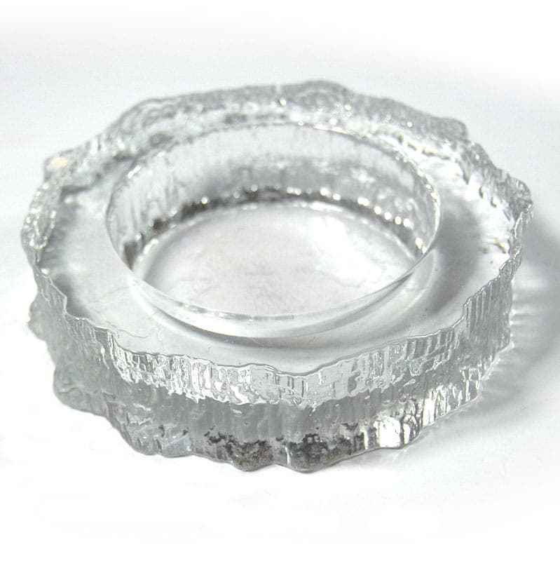 Bowl Aslak, transparent glass, by T. Wirkkala, Iittala, Finland, 1980s. - 41992