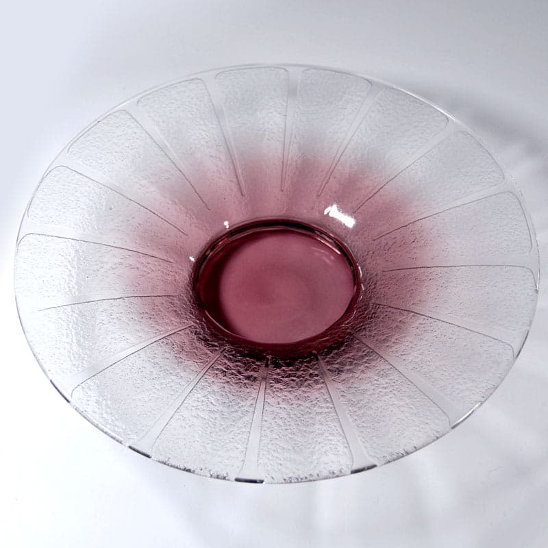 Art Deco centerpiece, violet glass, by C. Schneider, France, 1930s. - 41982