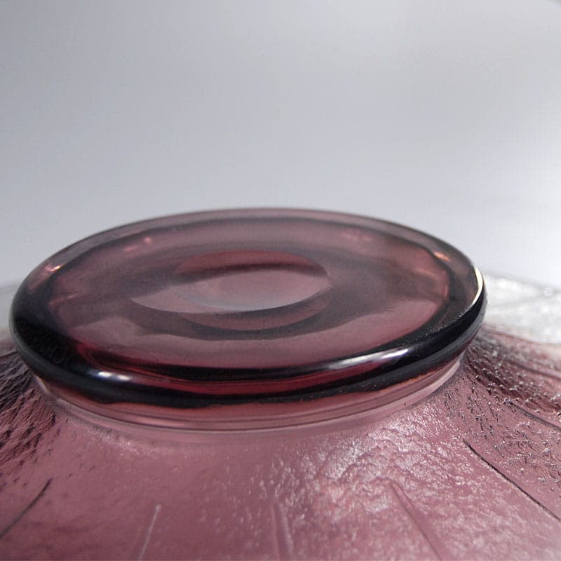 Art Deco centerpiece, violet glass, by C. Schneider, France, 1930s. - 41987