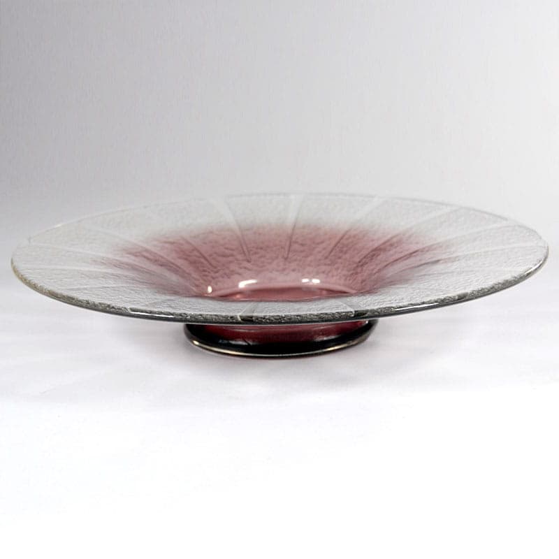 Art Deco centerpiece, violet glass, by C. Schneider, France, 1930s. - 41981
