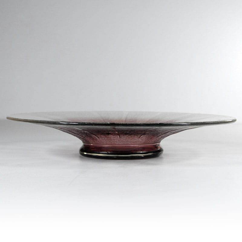 Art Deco centerpiece, violet glass, by C. Schneider, France, 1930s. - 41983