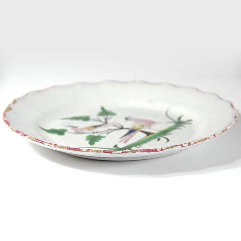 Plate Le Islette, multicolor ceramics, Lunéville, France, 19th c. - 43166