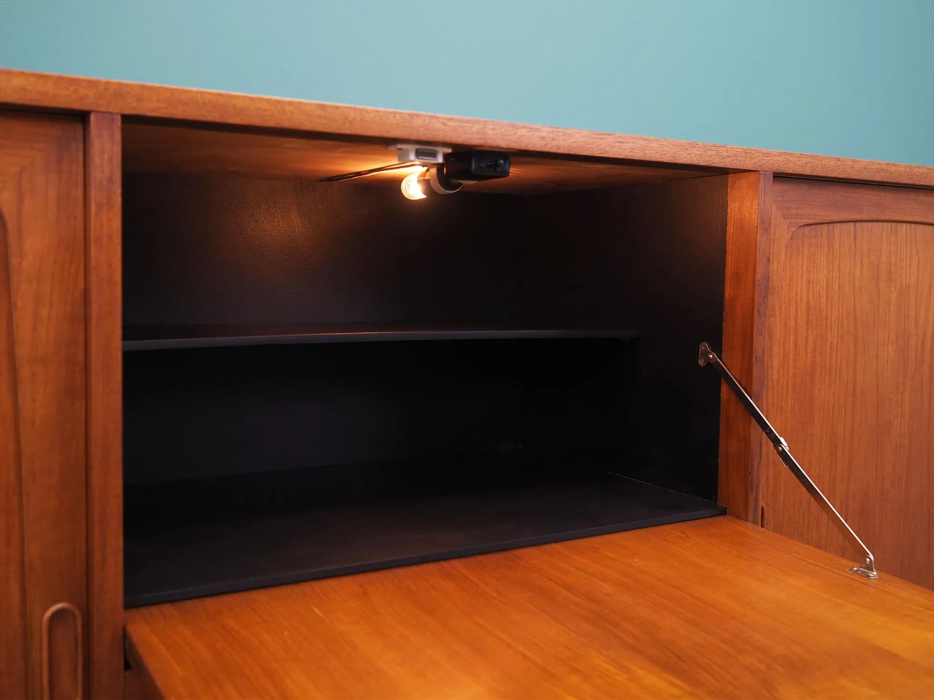 Highboard, teak brązowy, Dania, lata 60. - 42932