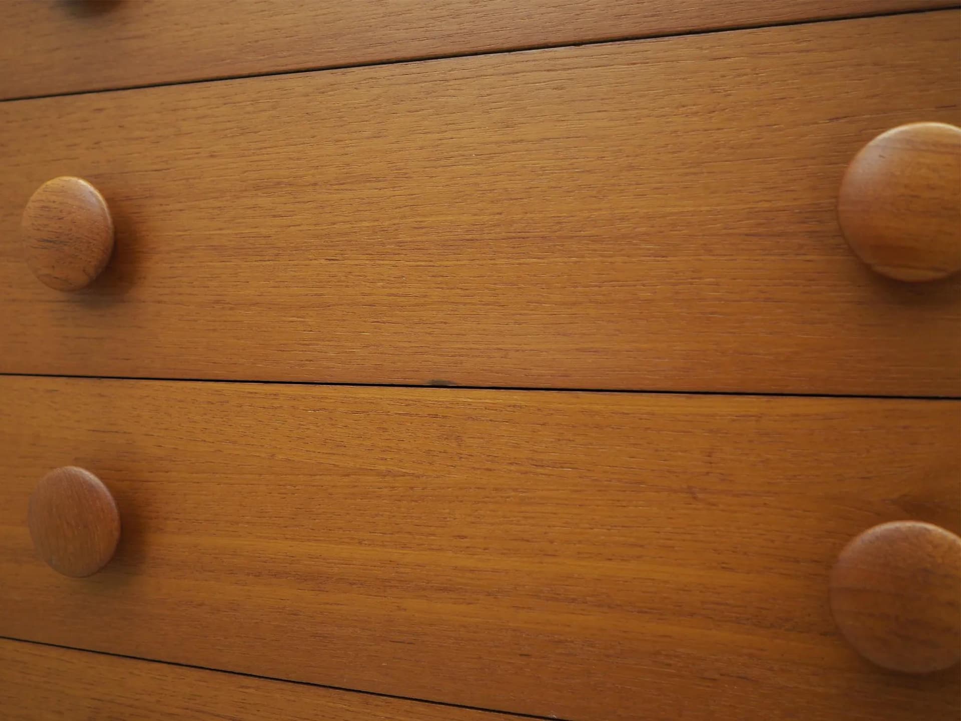 Chest of drawers mid-century, brown teak, Denmark, 1960s - 42897