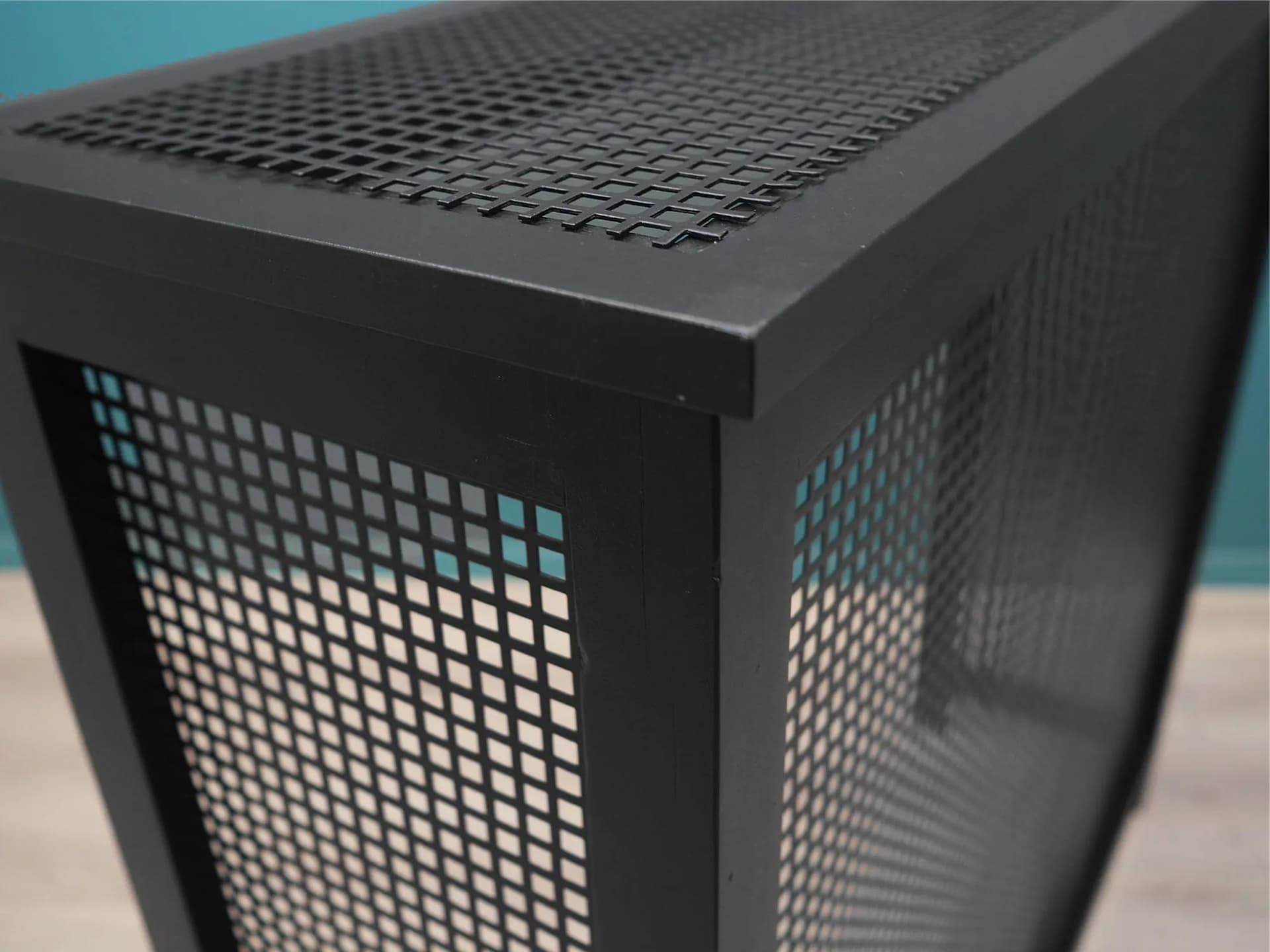 Osłona kominkowa, metal czarny, Dania, lata 80. - 42886