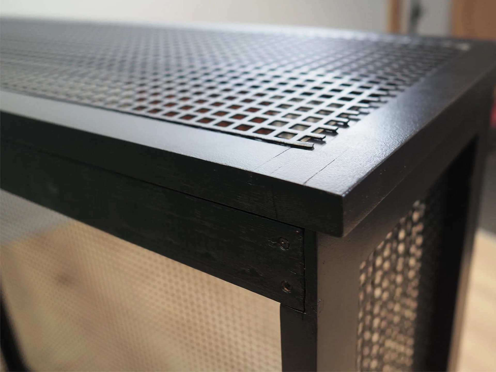 Osłona kominkowa, metal czarny, Dania, lata 80. - 42881