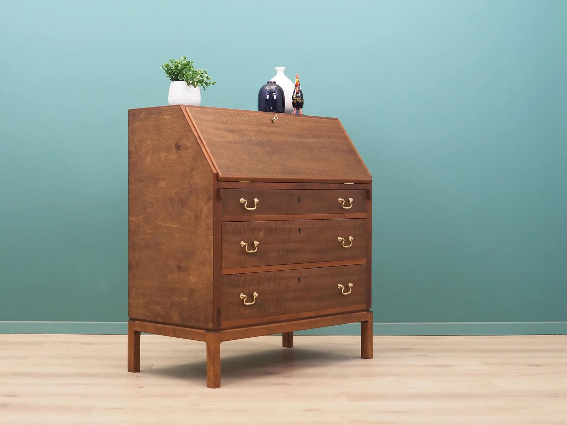 Secretary Desk, walnut, plywood, Denmark, 1960s - 42872