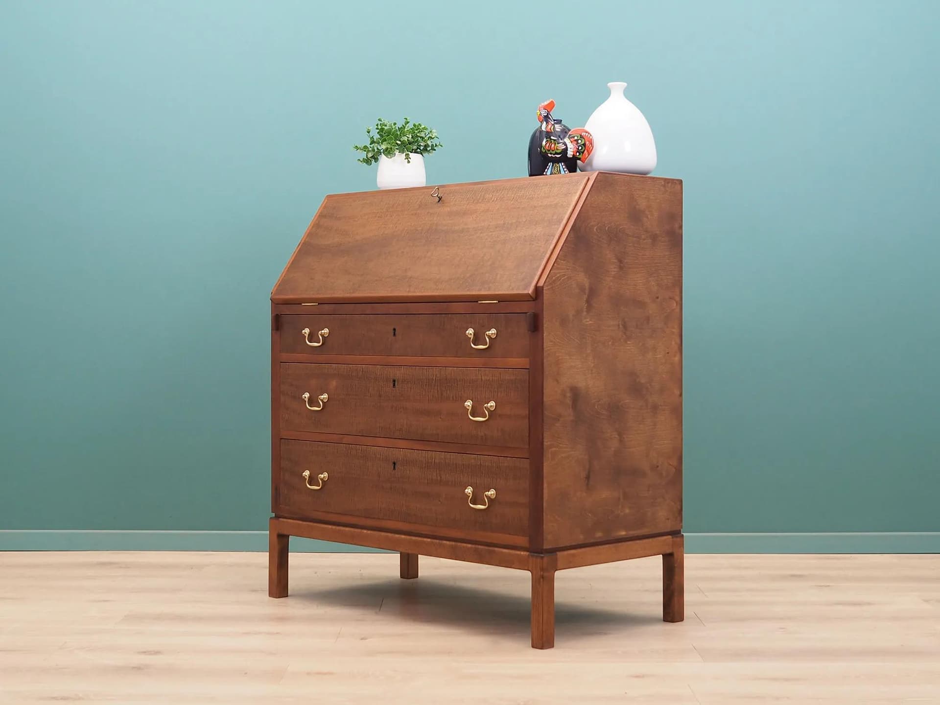 Secretary Desk, walnut, plywood, Denmark, 1960s - 42874