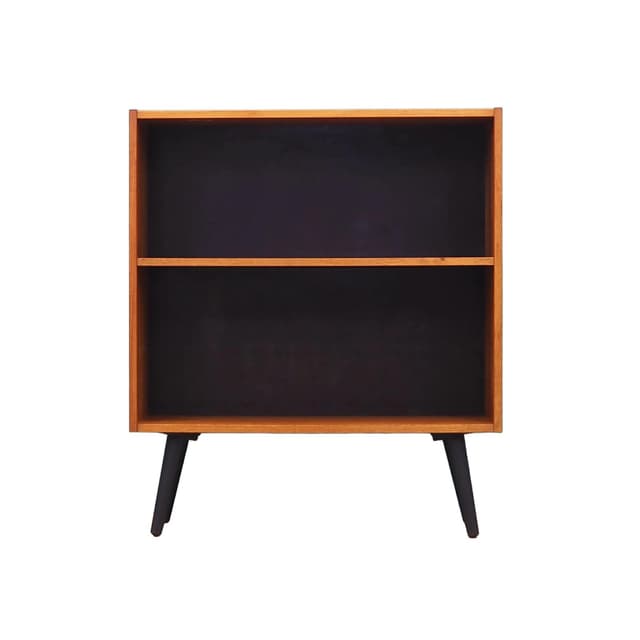 Bookcase, brown teak, Denmark, 1970s - DIMENSION