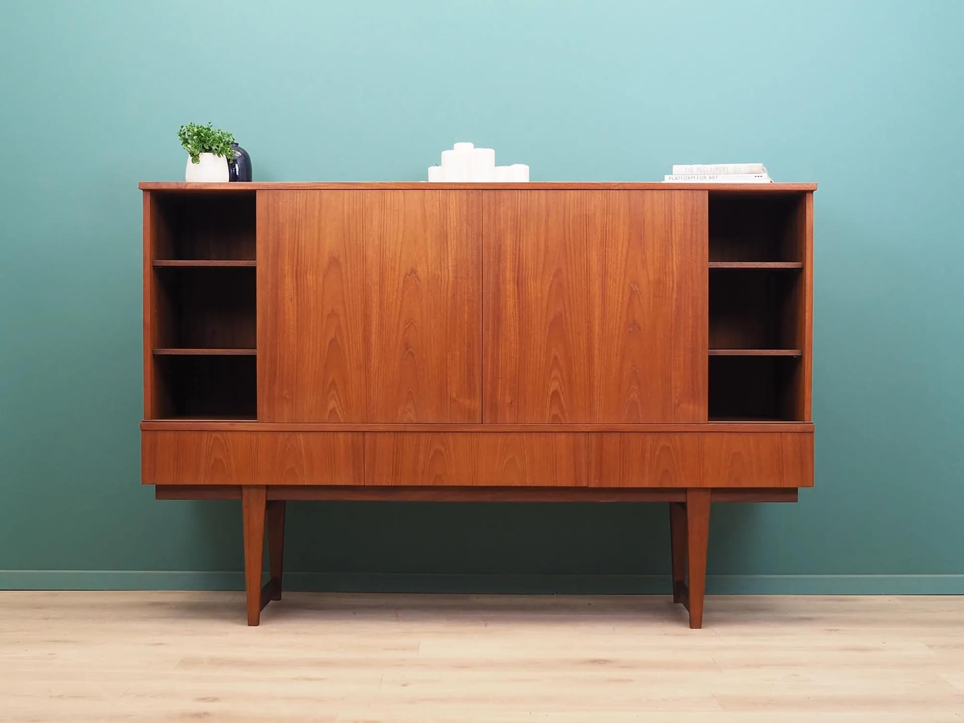 Highboard, teak brązowy, Dania, lata 60. - 42831