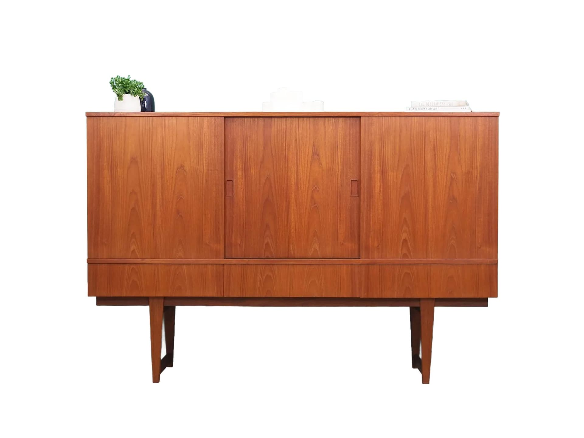 Highboard, teak brązowy, Dania, lata 60.