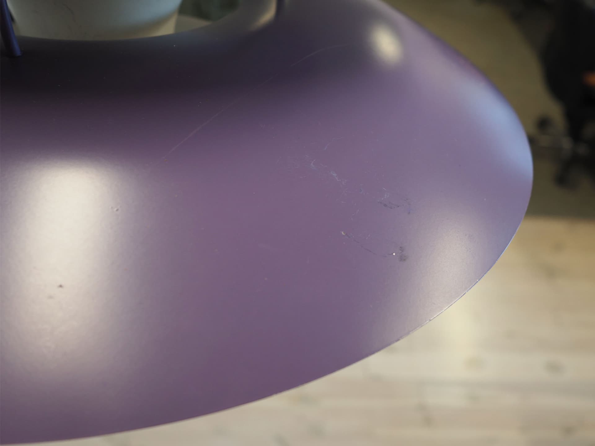 Pendant Lamp PH 5, violet metal, by P. Henningsen, Louis Poulsen, Denmark, 1970s - 51499