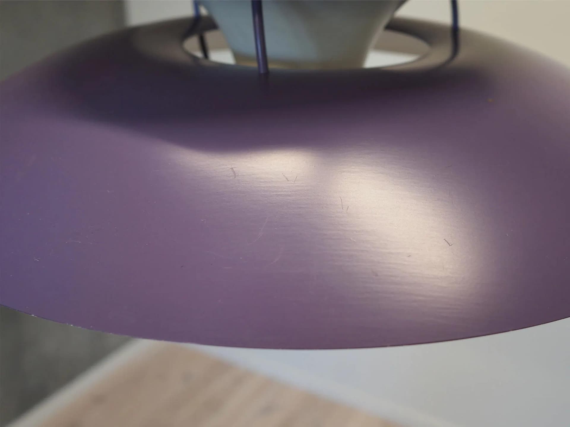 Pendant Lamp PH 5, violet metal, by P. Henningsen, Louis Poulsen, Denmark, 1970s - 42805
