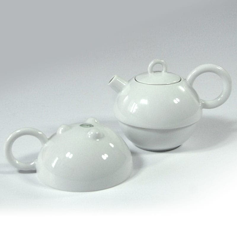 Tea for One Set, white porcelain, by M. Thun, Germany, 1980s. - 43062