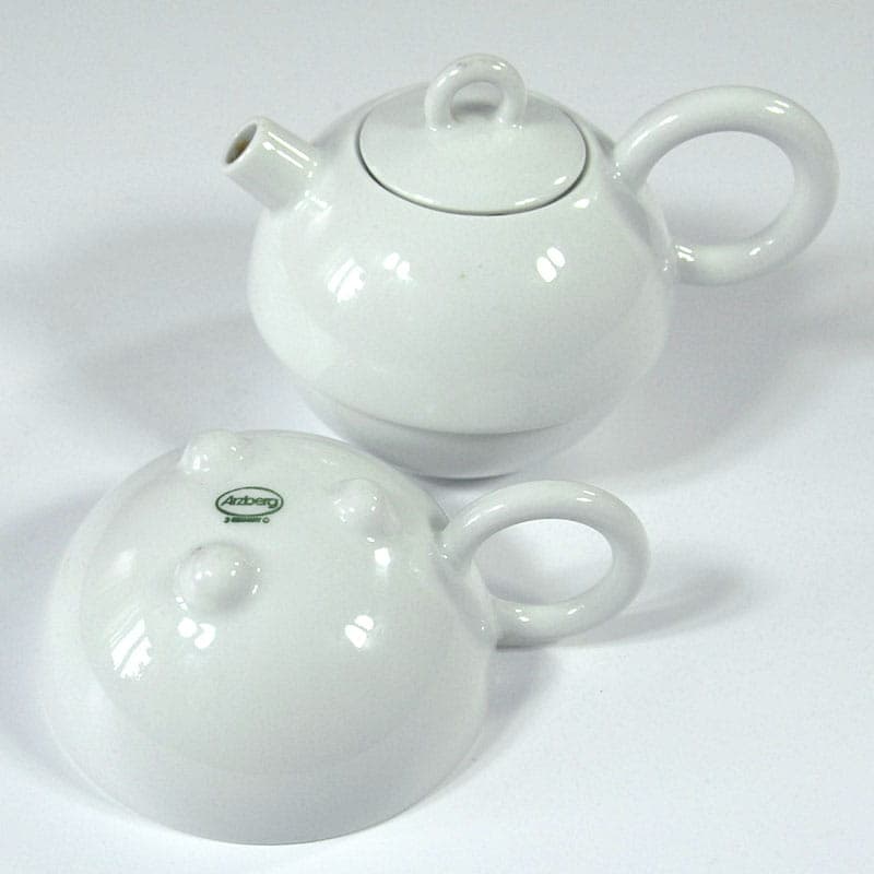 Tea for One Set, white porcelain, by M. Thun, Germany, 1980s. - 43064
