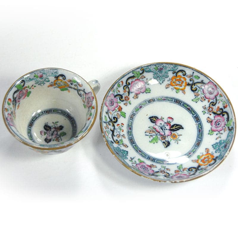 Zestaw filiżanek Charles Meigh, fajans biały, Wielka Brytania, XIX w. - 43054