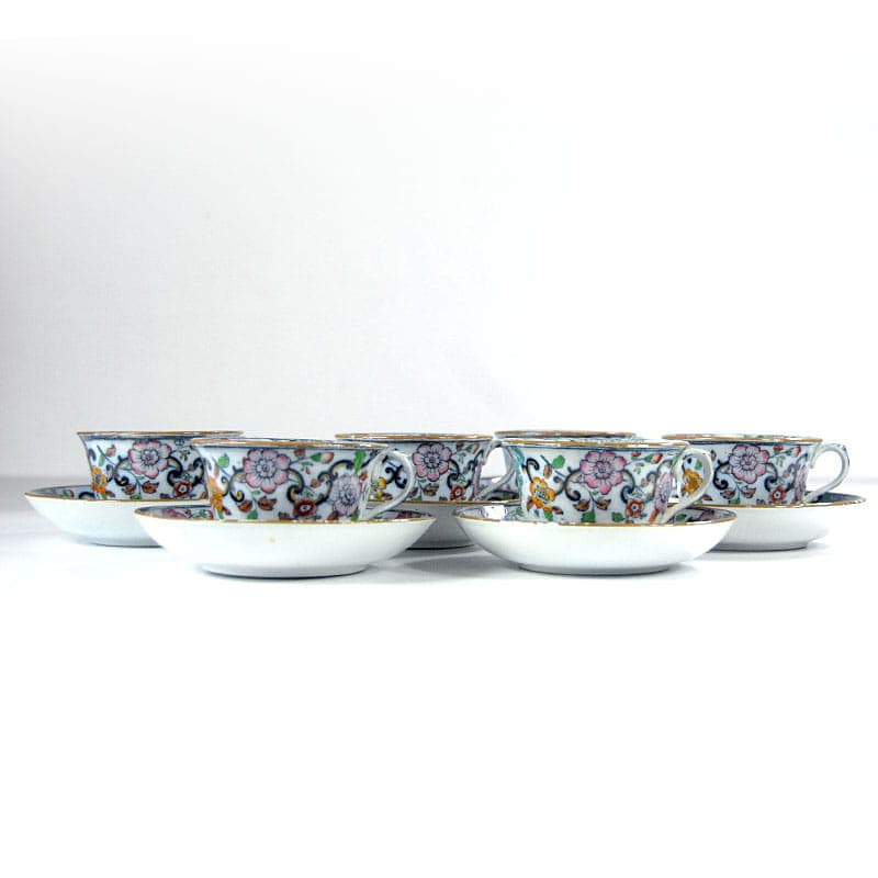 Zestaw filiżanek Charles Meigh, fajans biały, Wielka Brytania, XIX w. - 43051