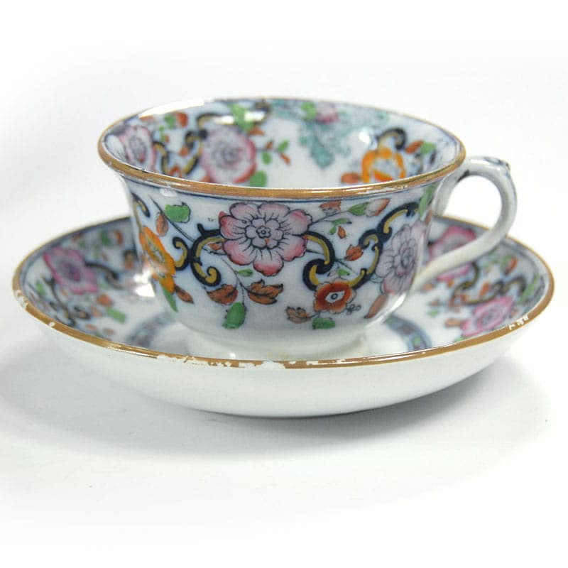 Zestaw filiżanek Charles Meigh, fajans biały, Wielka Brytania, XIX w. - 43053