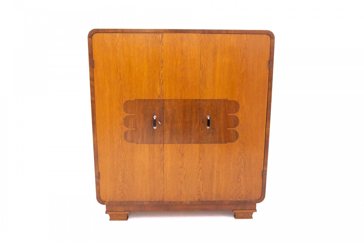 Dębowa komoda bieliźniarka Art Deco, Francja, lata 30. - 47578