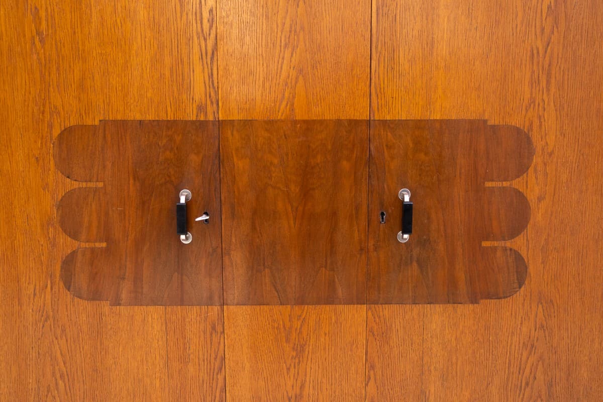 Dębowa komoda bieliźniarka Art Deco, Francja, lata 30. - 47582