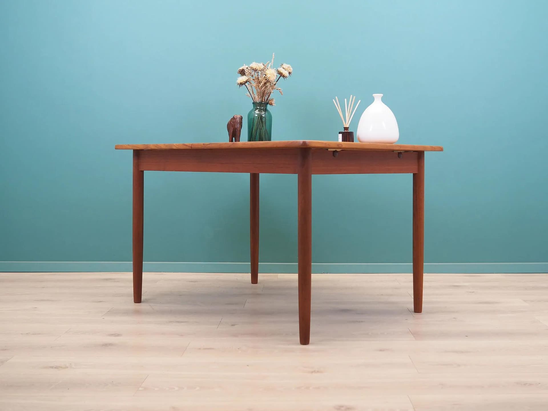 Rectangular Table, brown teak, Denmark, 1960s - 43357