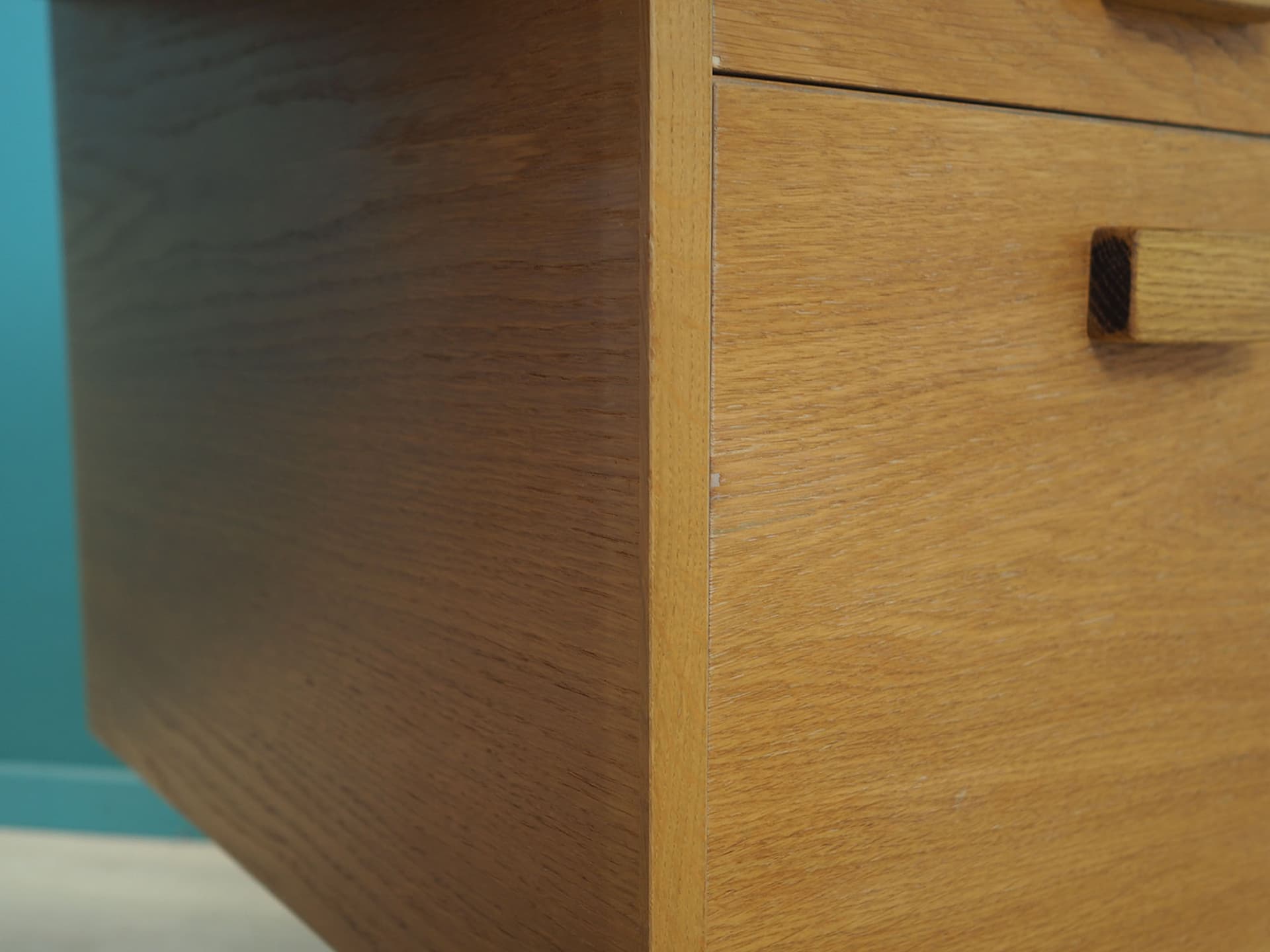 Biurko, jesion brązowy, Labofa Møbler, Dania, lata 80. - 51457