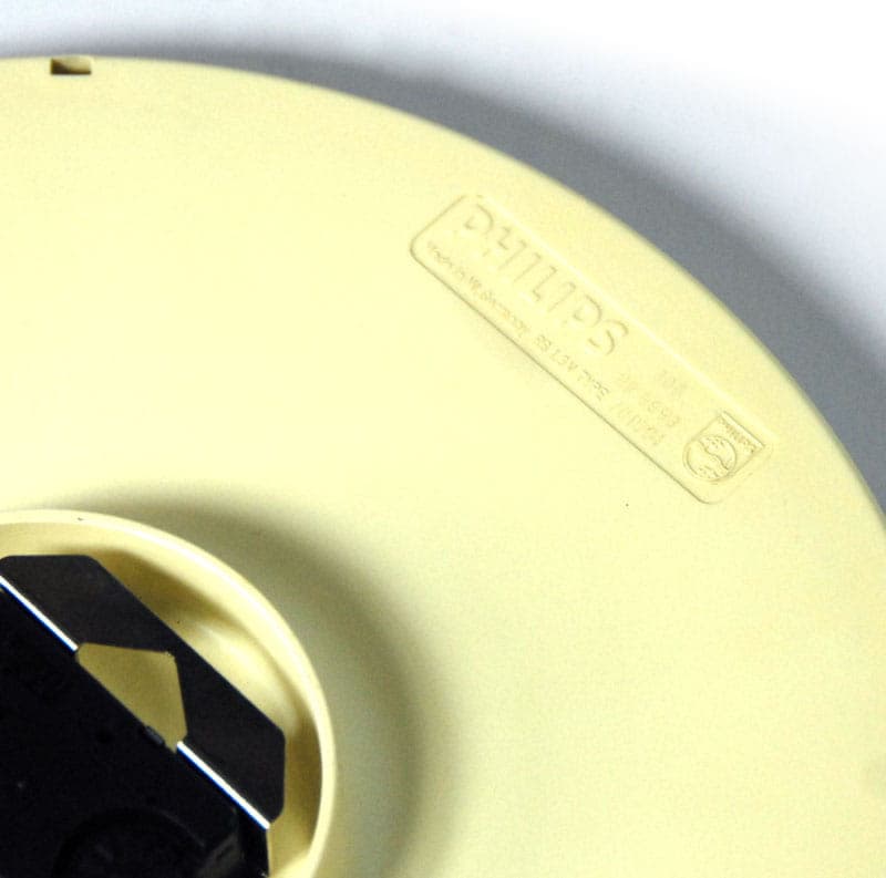 Navy Blue and Yellow Memphis Style Wall Clock, Philips, Germany, 1980s - 43004