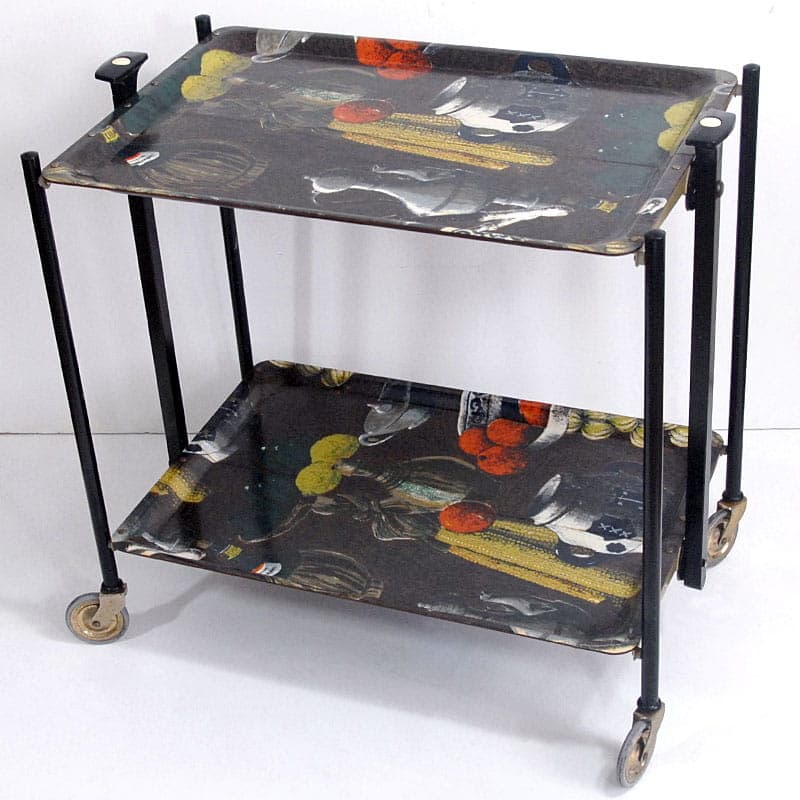 Bar cart Gerlinol, multicolor, metal, Germany, 1960s. - 42992
