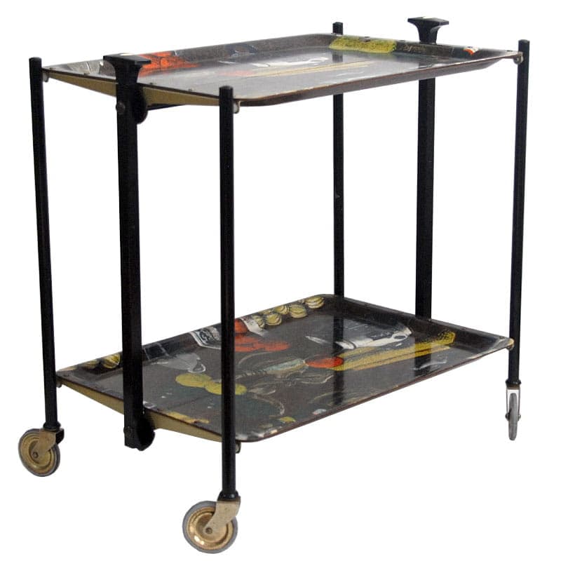 Bar cart Gerlinol, multicolor, metal, Germany, 1960s. - 42991