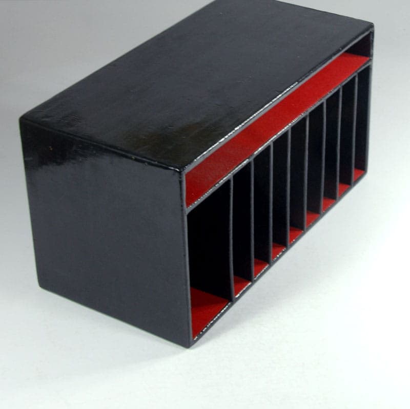 Segregator biurkowy, drewno czarny, Japonia, XX w. - 42986