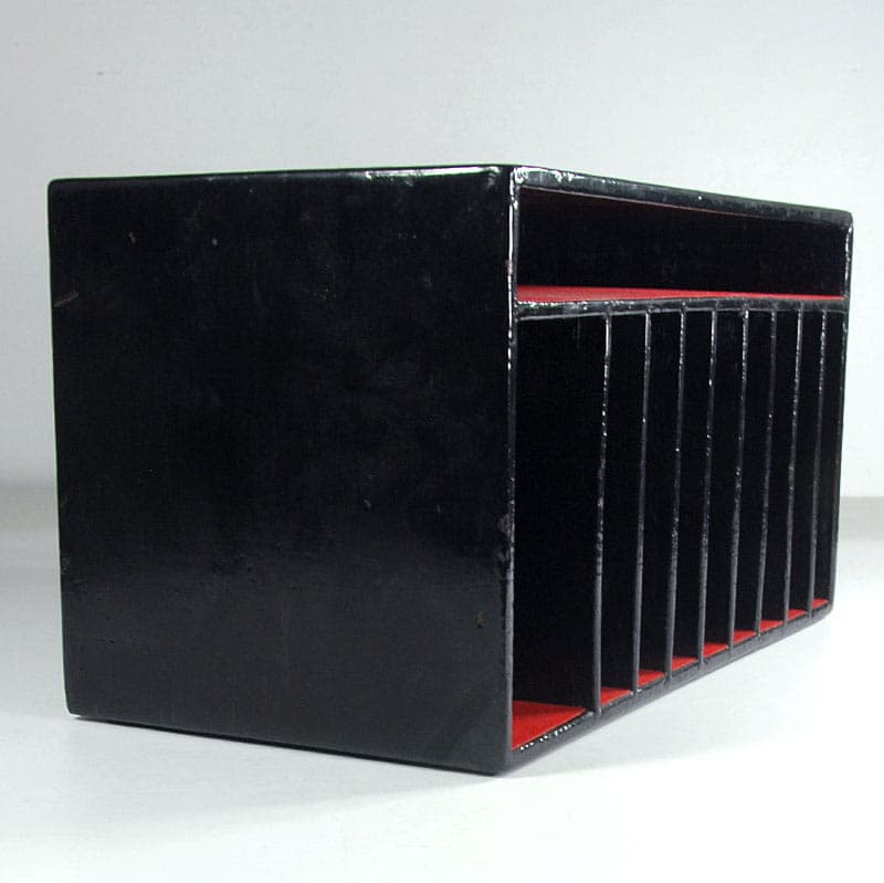 Segregator biurkowy, drewno czarny, Japonia, XX w. - 42988