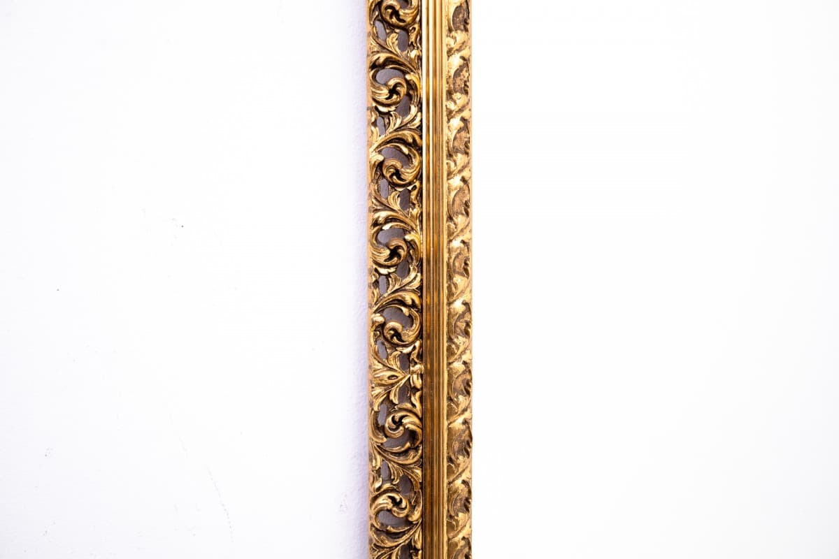 Golden Wall Mirror with Acanthus Leaves, Northern Europe, 1980s - 47614