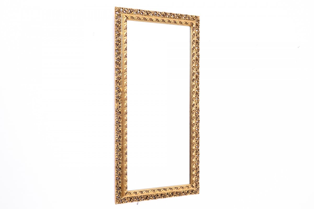 Golden Wall Mirror with Acanthus Leaves, Northern Europe, 1980s - 47612