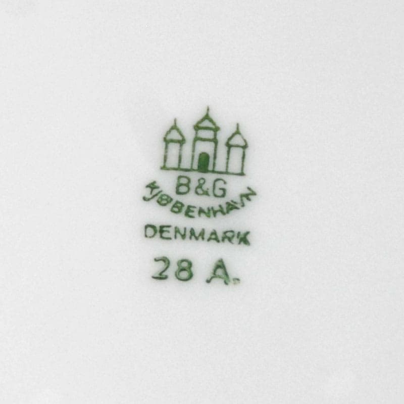 Dessert set, white porcelain, Bing & Grondahl, Denmark, 1960s. - 42960