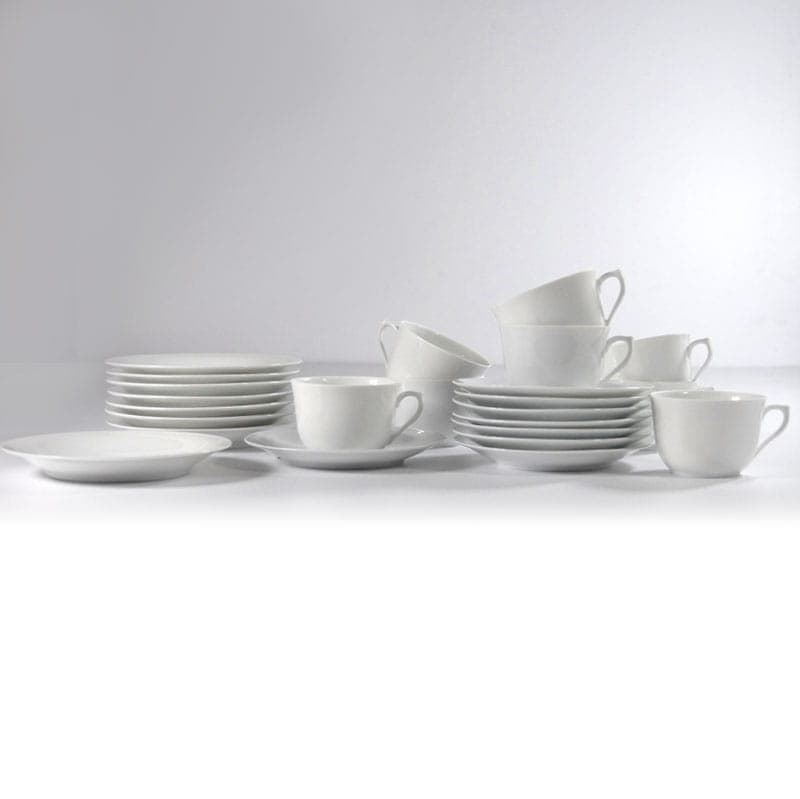 Dessert set, white porcelain, Bing & Grondahl, Denmark, 1960s. - 42953