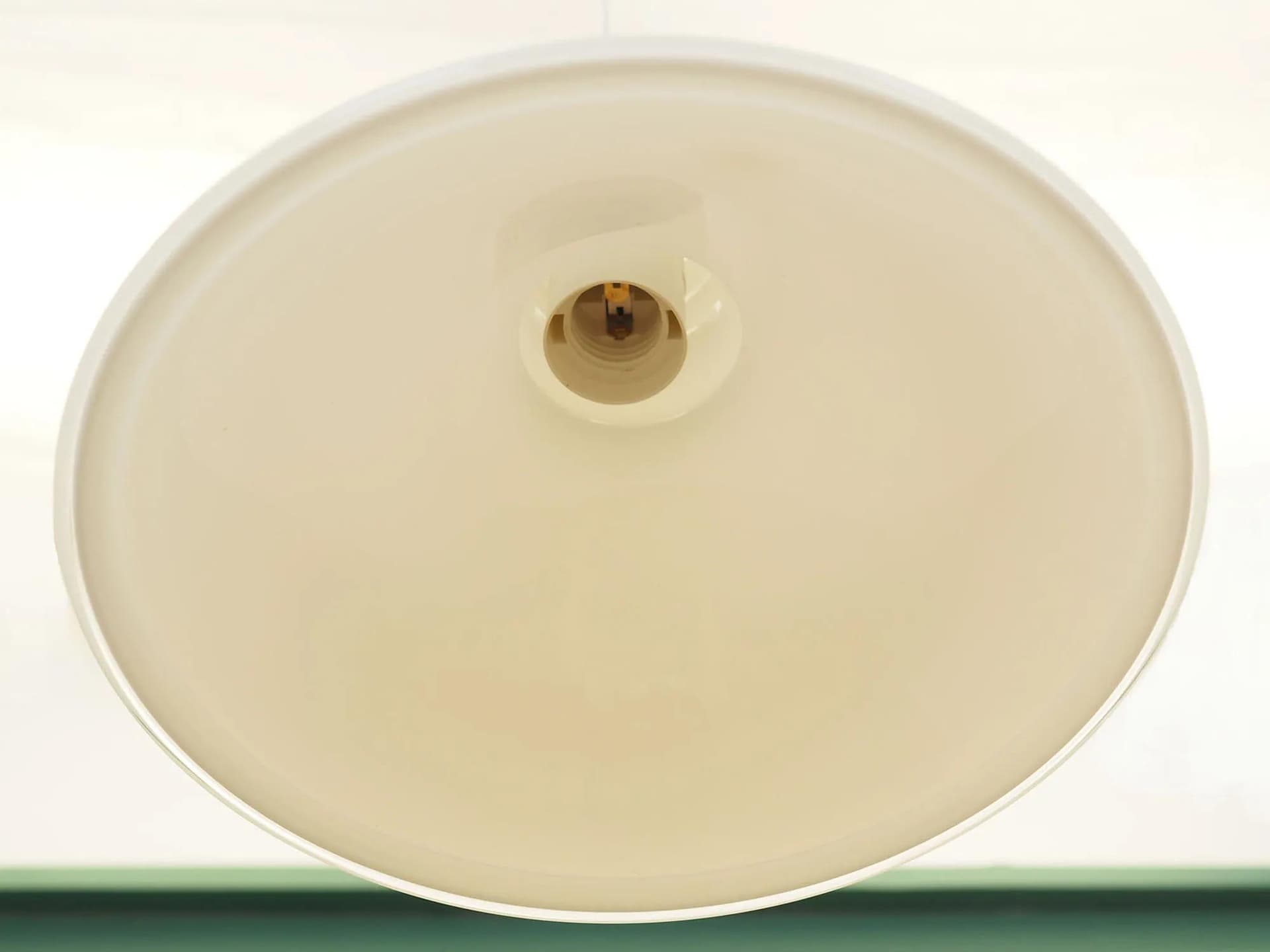 Pendant lamp, white glass, Holmegaard, Denmark, 1970s - 43286