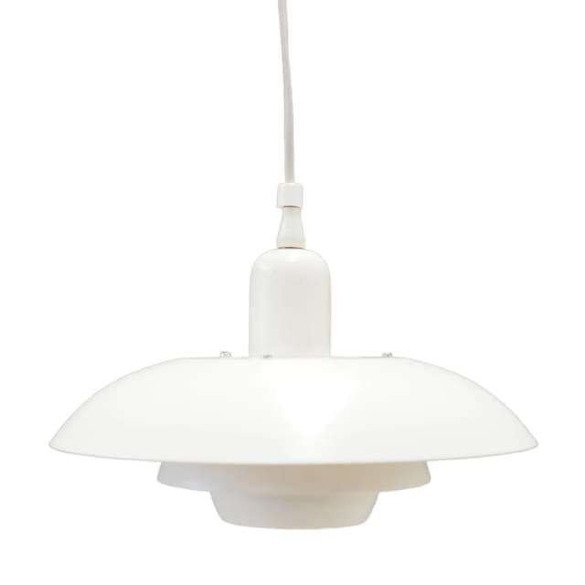 Pendant Lamp Scandinavian, white metal, Denmark, 1970s - DIMENSION