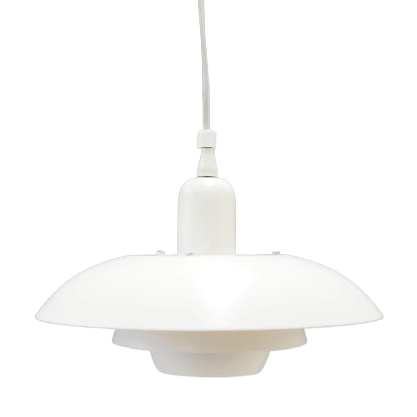 Pendant Lamp Scandinavian, white metal, Denmark, 1970s