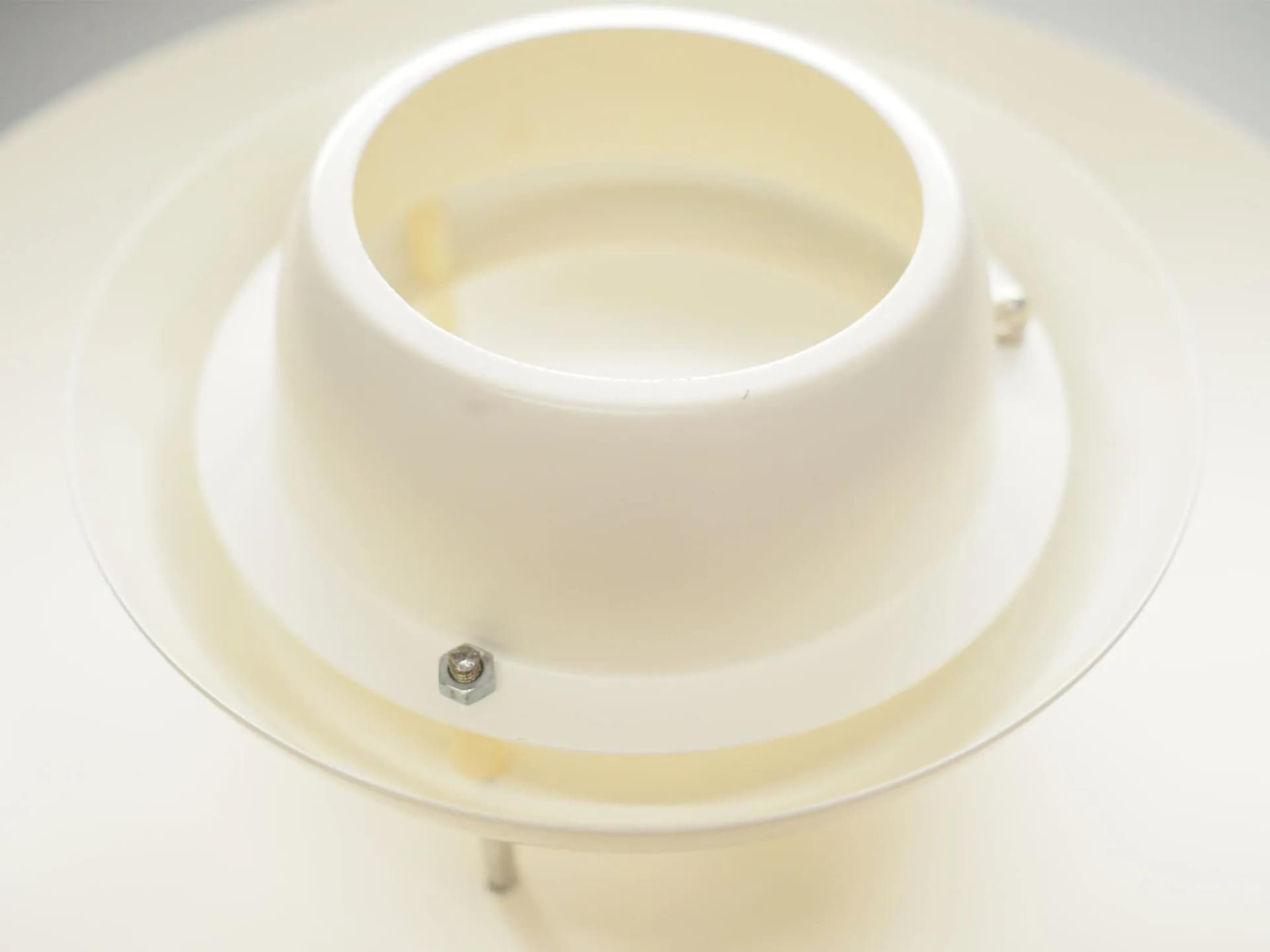 Pendant Lamp Scandinavian, white metal, Denmark, 1970s - 43275