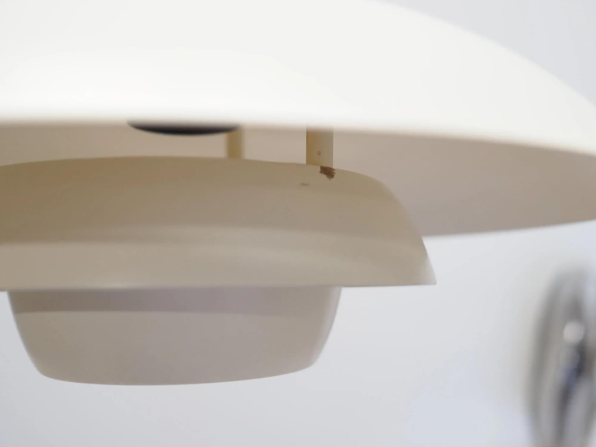 Pendant Lamp Scandinavian, white metal, Denmark, 1970s - 43276