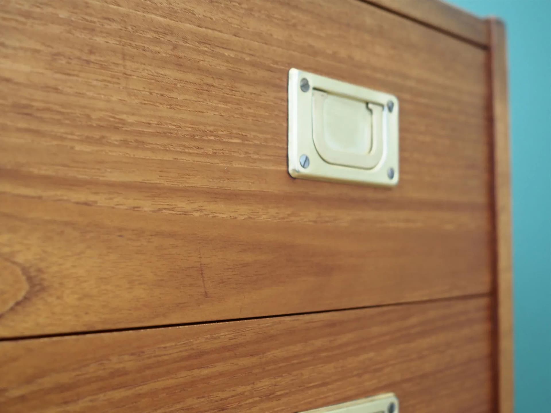 Komoda, czereśnia brązowy, Dania, lata 70. - 43243