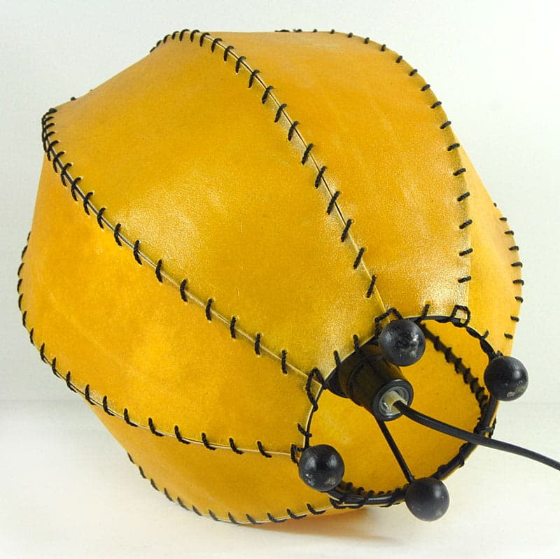 Table lamp, yellow, plastic, France, 1980s. - 43583