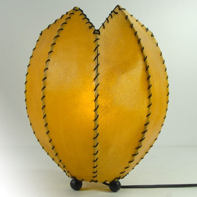 Table lamp, yellow, plastic, France, 1980s. - 43586
