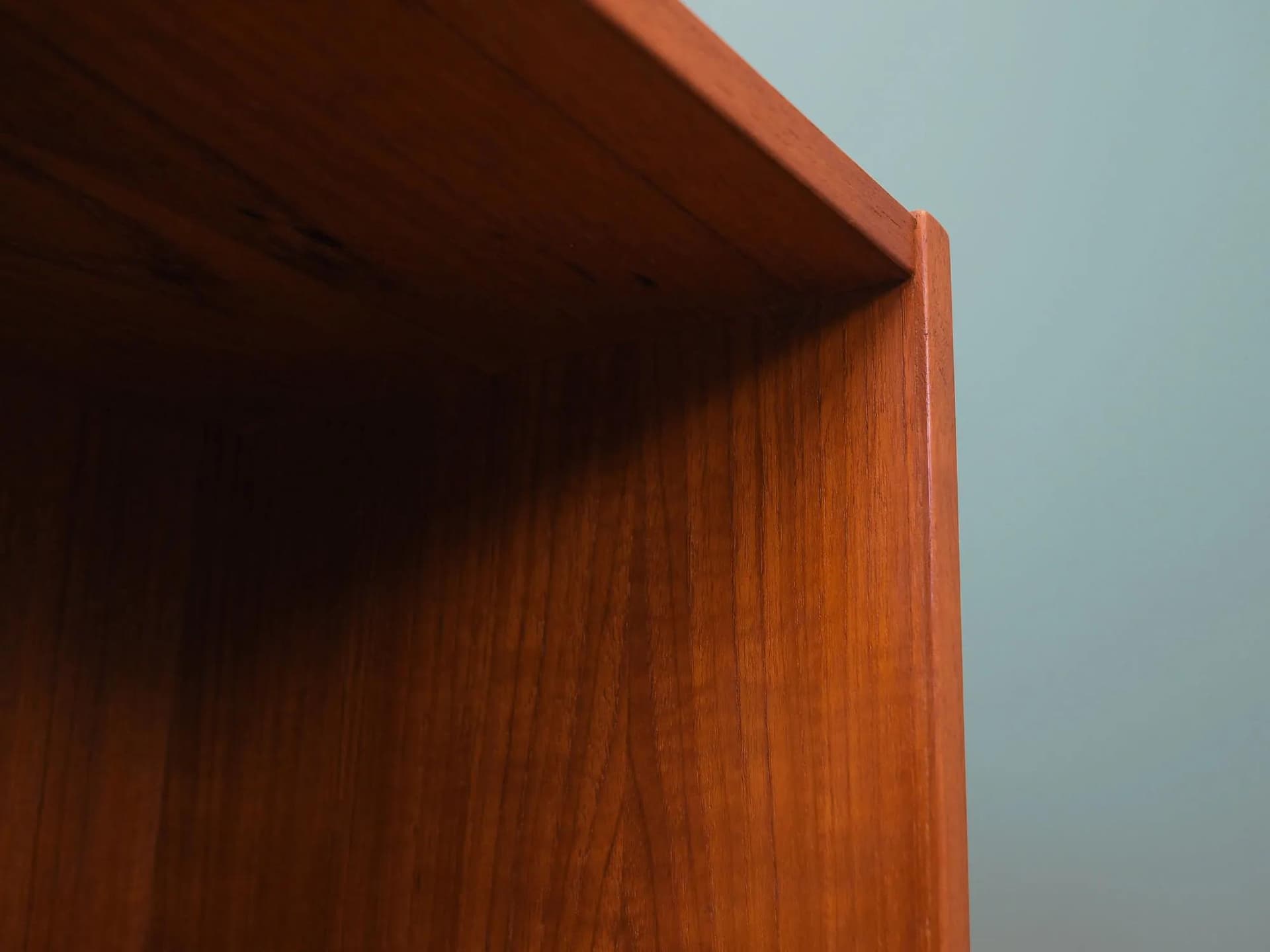 Bookcase, brown teak, Denmark, 1970s - 43193