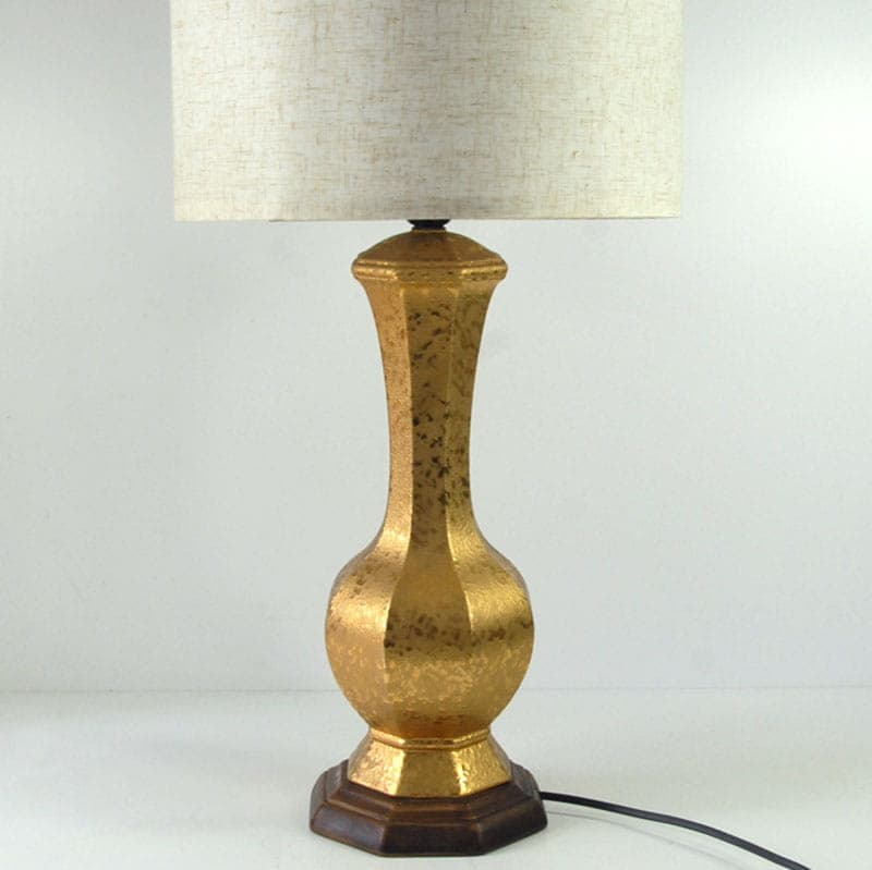 Lampa stołowa SC3, złocona ceramika, Włochy, lata 60. - 43577