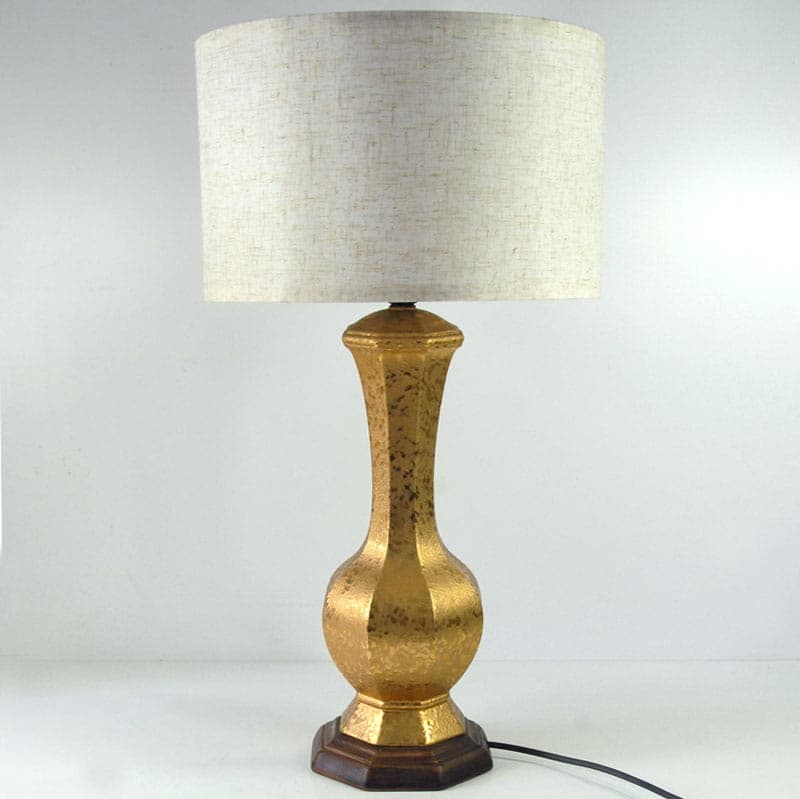 Lampa stołowa SC3, złocona ceramika, Włochy, lata 60. - 43573