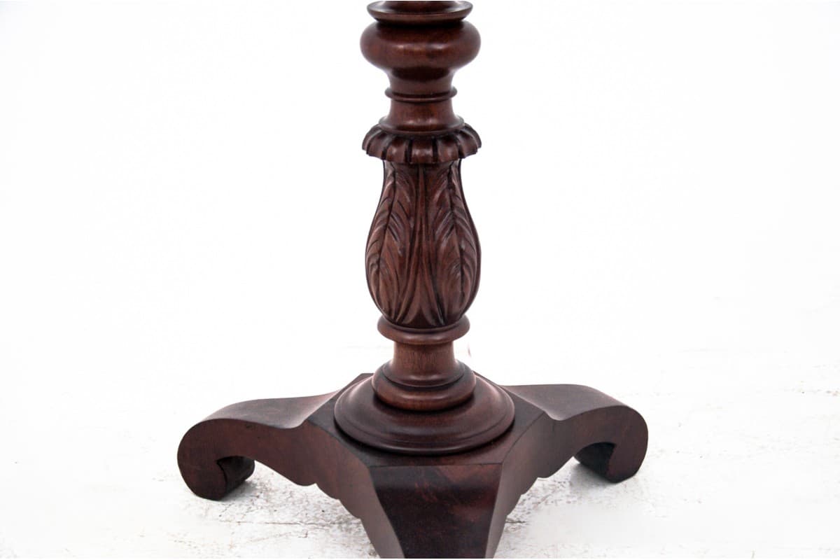 Mahoniowy stolik typu niciak, styl Biedermeier, Szwecja, lata 60. XIX w. - 47502