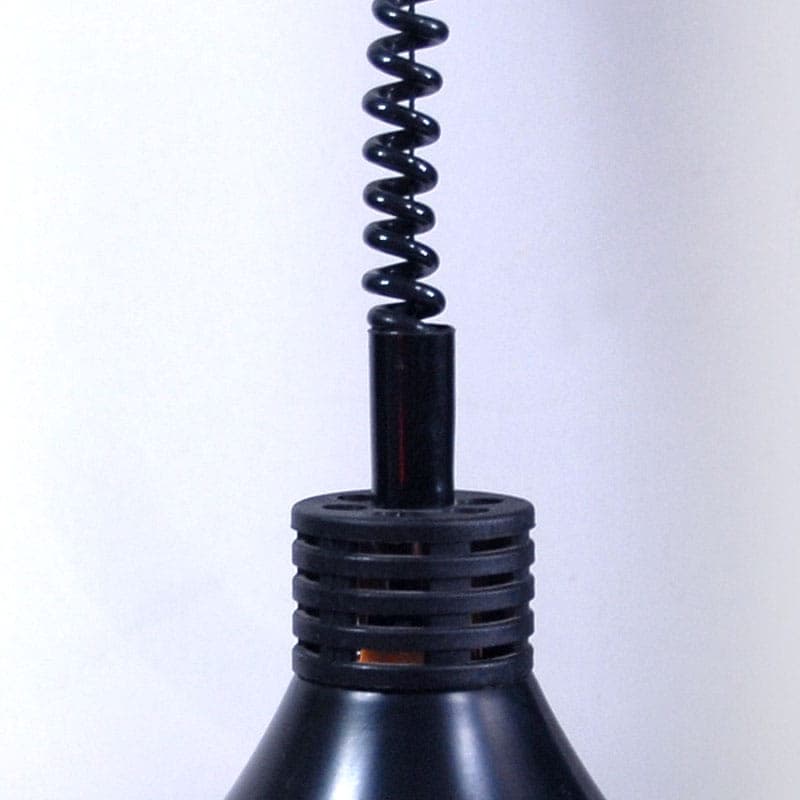 Ceiling Lamp UFO, Space Age, black metal, Poland, 1980s. - 43500